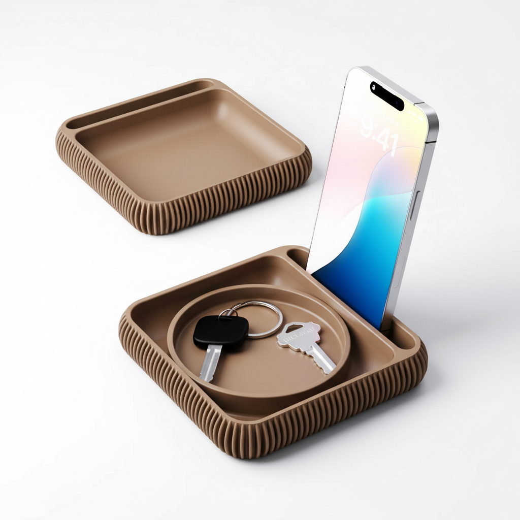 Phone Holder + Tray Type 3 – Braun