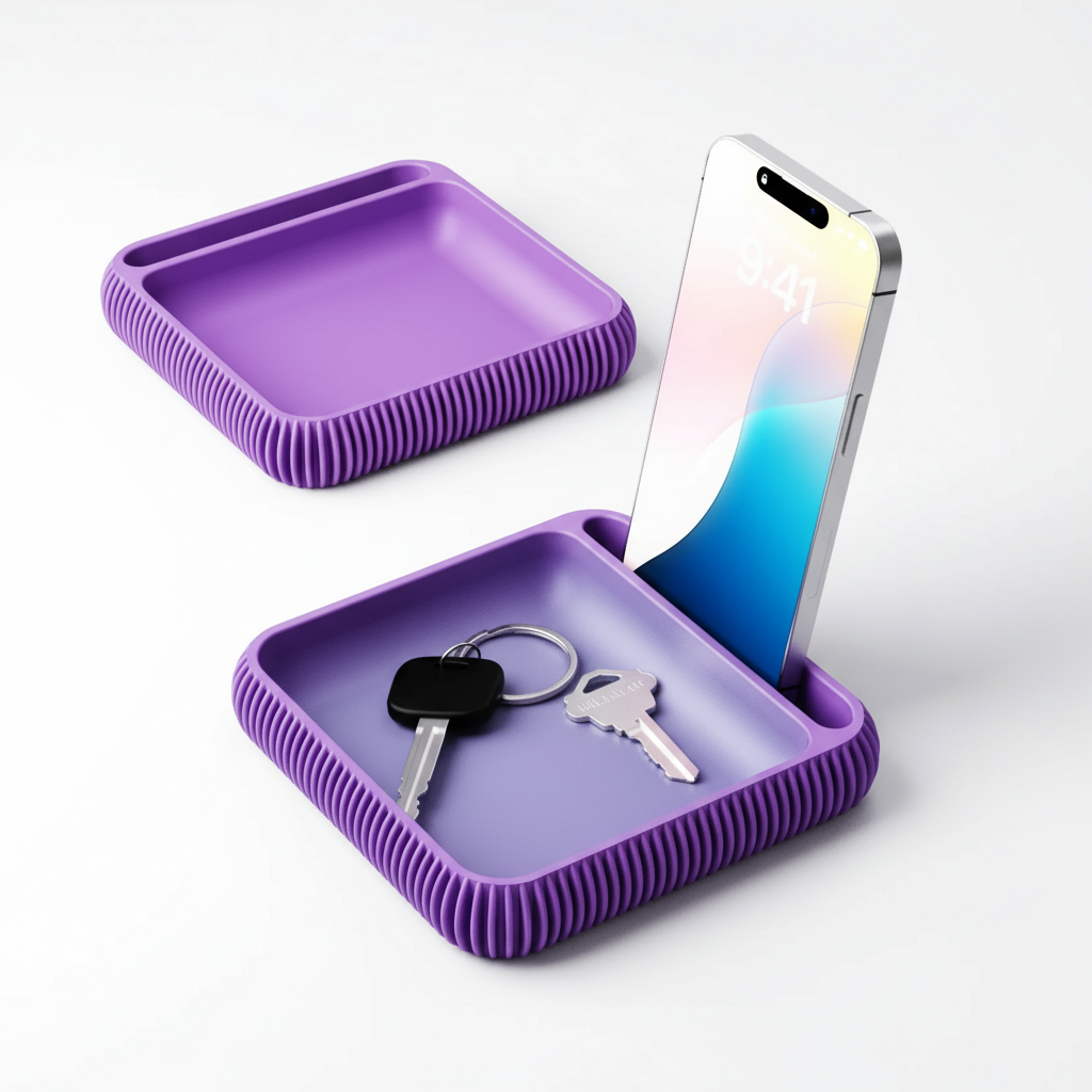Phone Holder + Tray Type 3 – Lila
