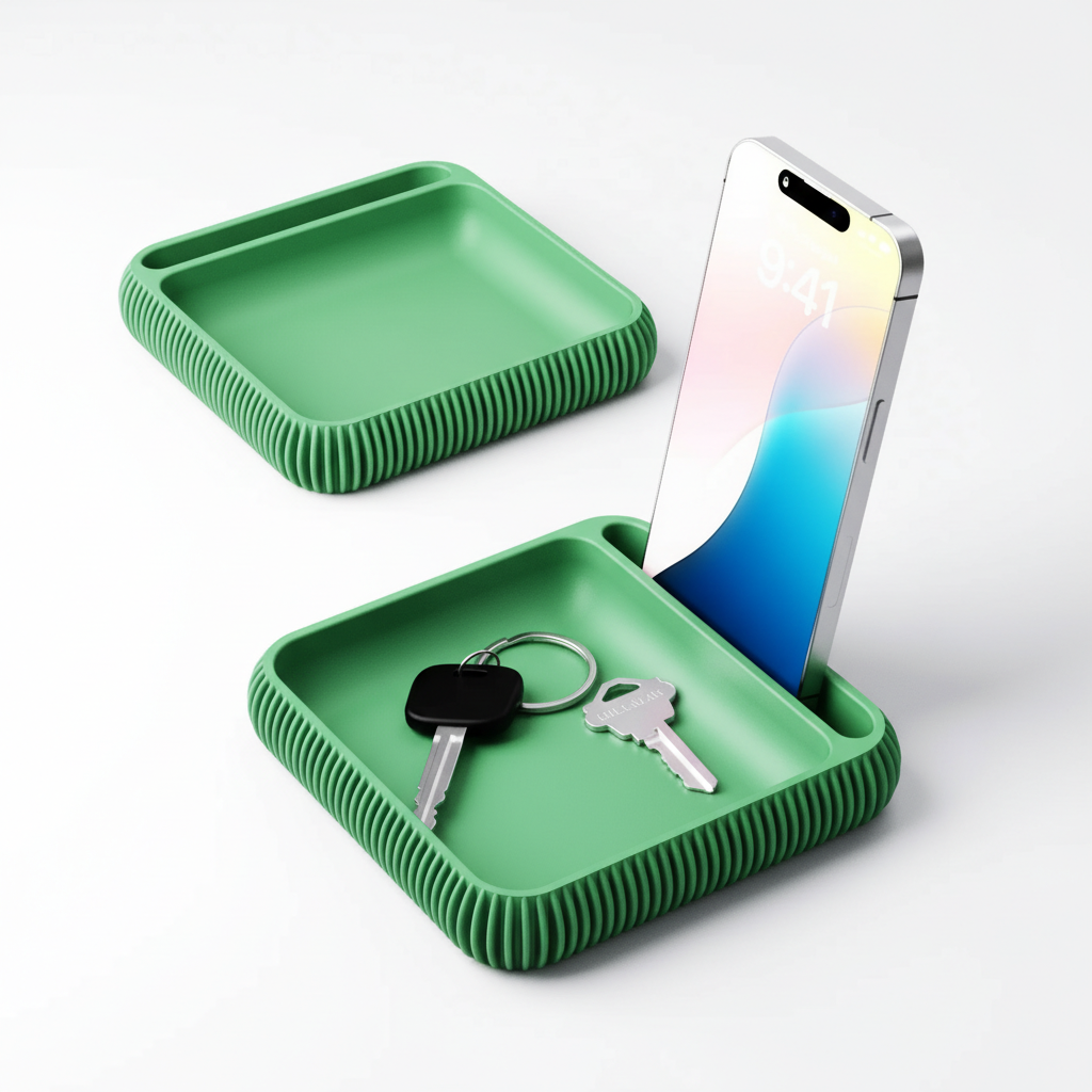 Phone Holder + Tray Type 3 – Neongrün